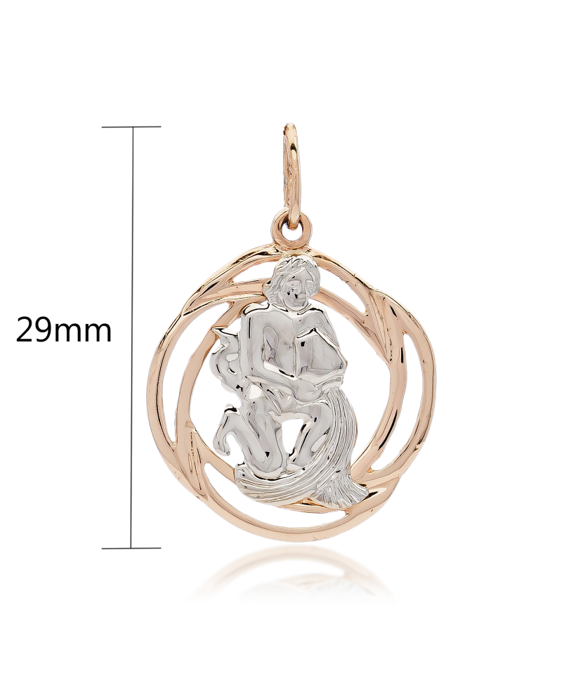 Gold pendant "Aquarius "