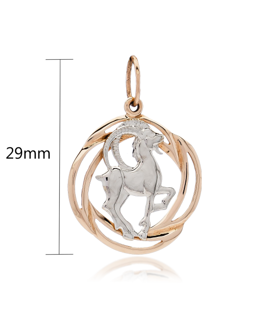 Gold pendant "Capricorn "