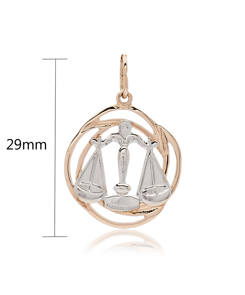 Gold pendant "Libra " Gold pendant "Libra "