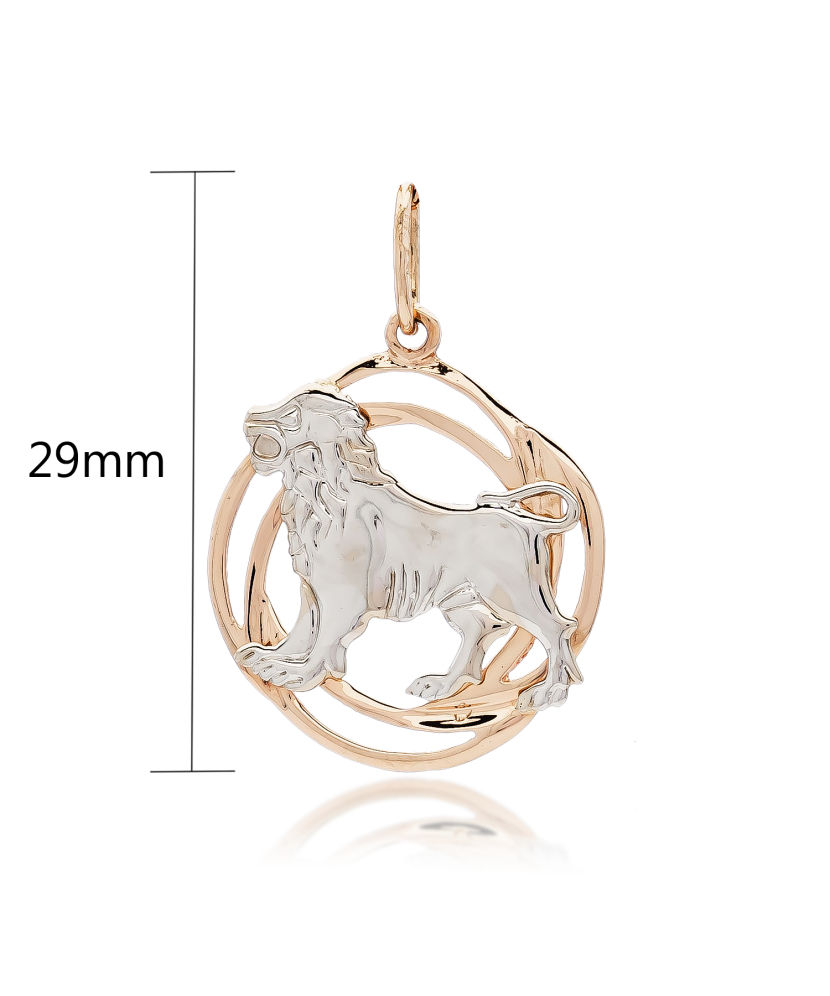 Gold pendant "Leo " Gold pendant "Leo "