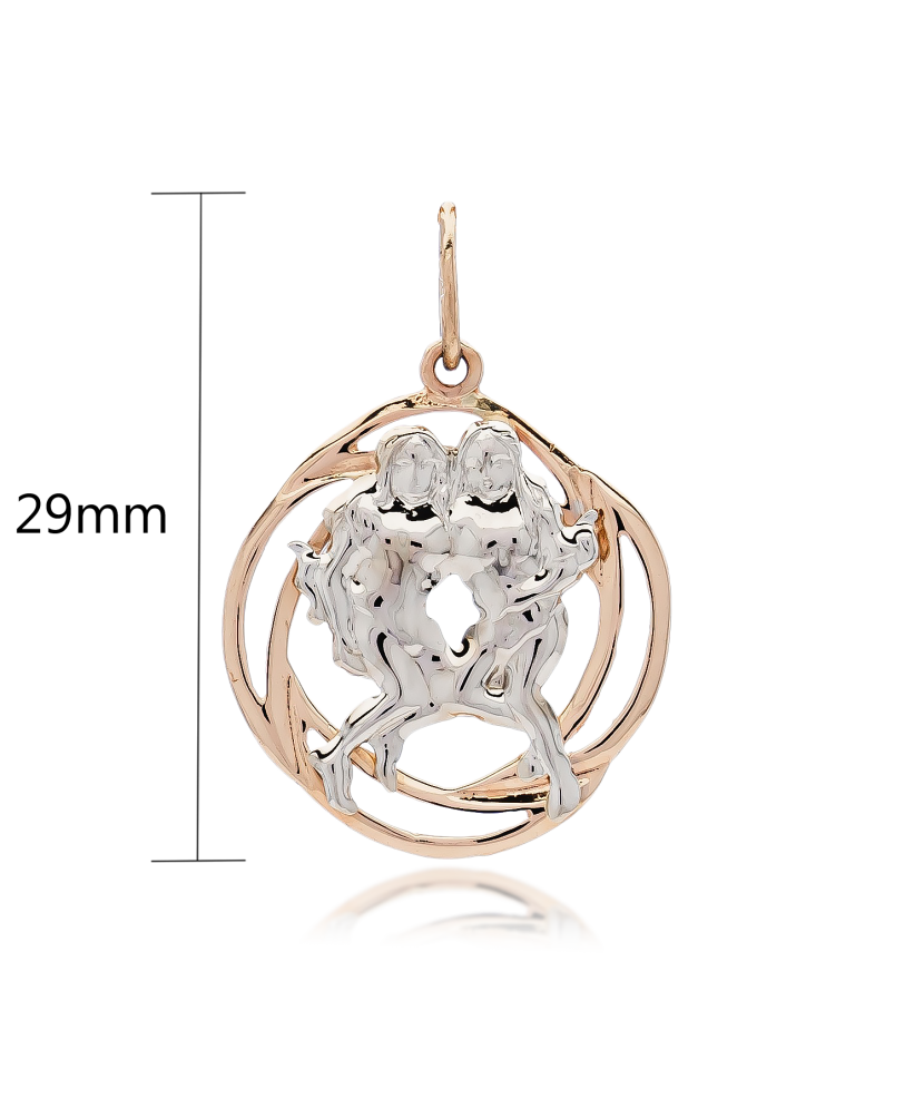 Золотой подвеска "близнецы" Золотой подвеска "близнецы"