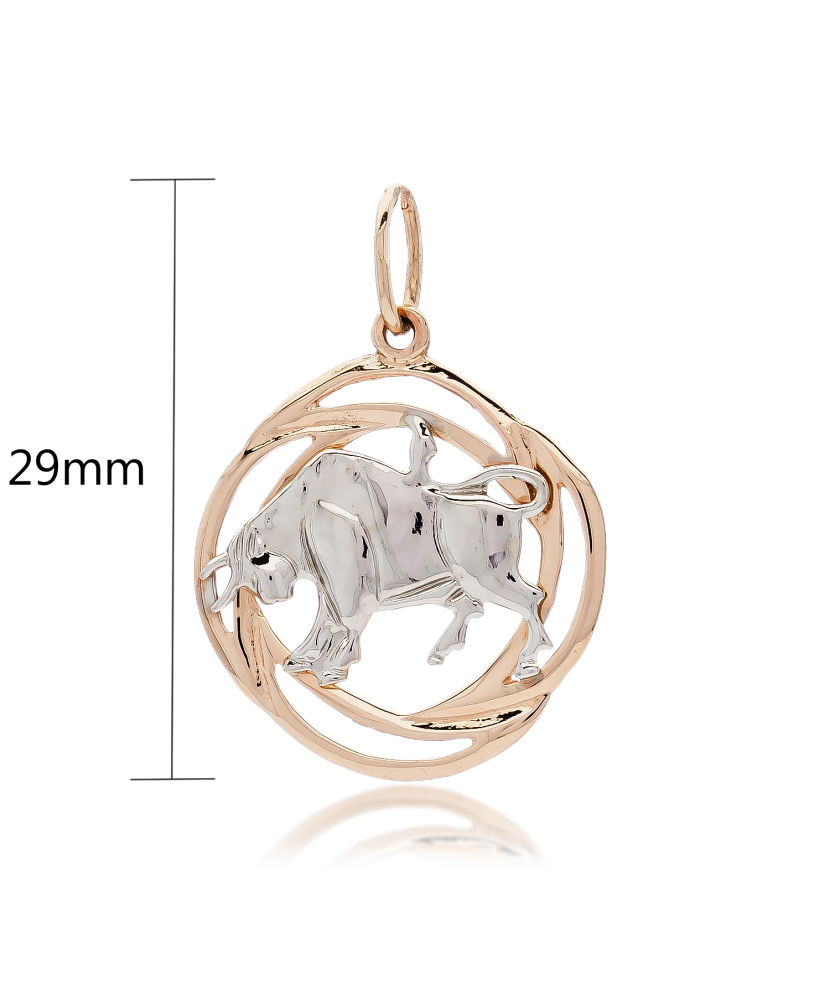 Gold pendant "Taurus " Gold pendant "Taurus "
