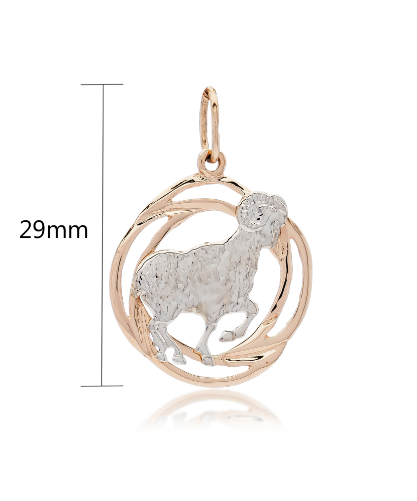 Gold pendant "Aries  " Gold pendant "Aries  "