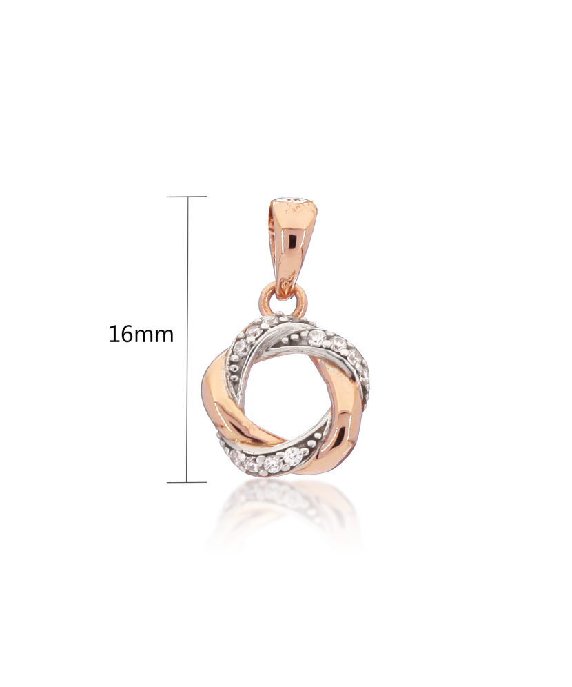 Gold pendant with zircons Gold pendant with zircons