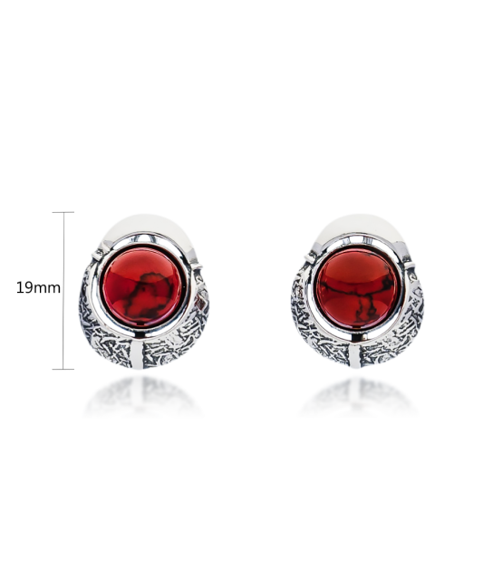 Sterling silver earrings with coral