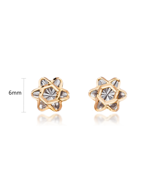 Золотые серьги "Цветочек"