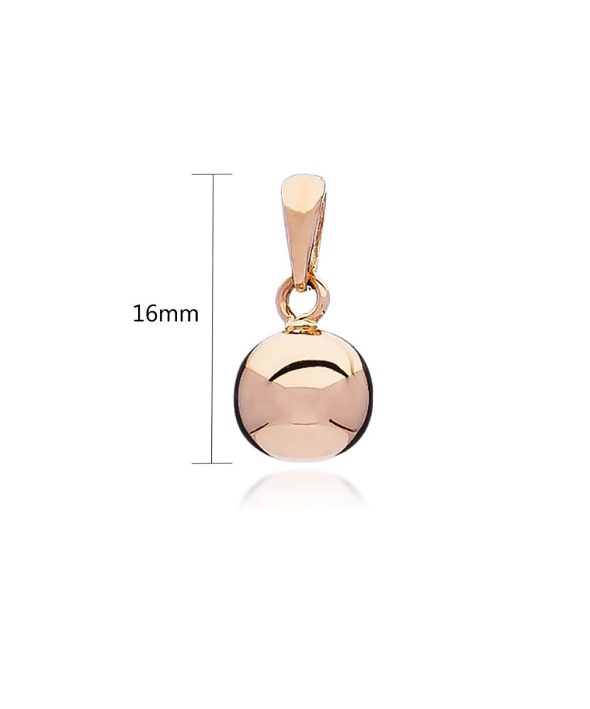 Gold pendant "Bubbles"
