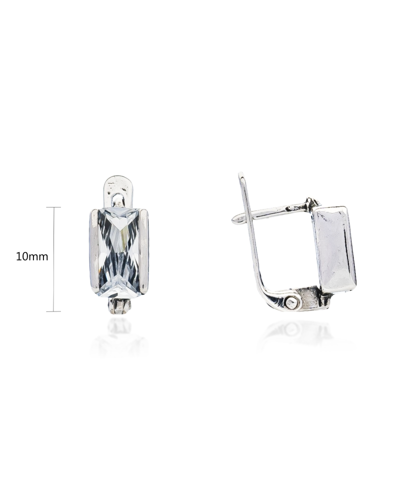 Sterling silver earrings with zirconium Sterling silver earrings with zirconium