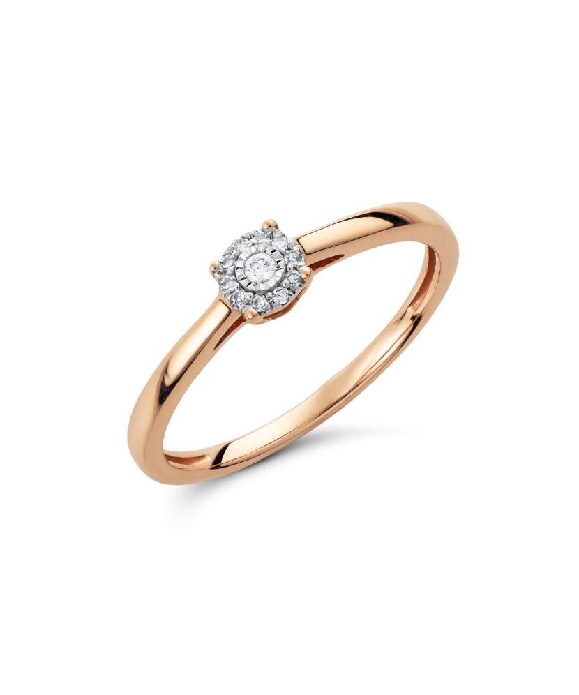 Золотое кольцо с алмазами