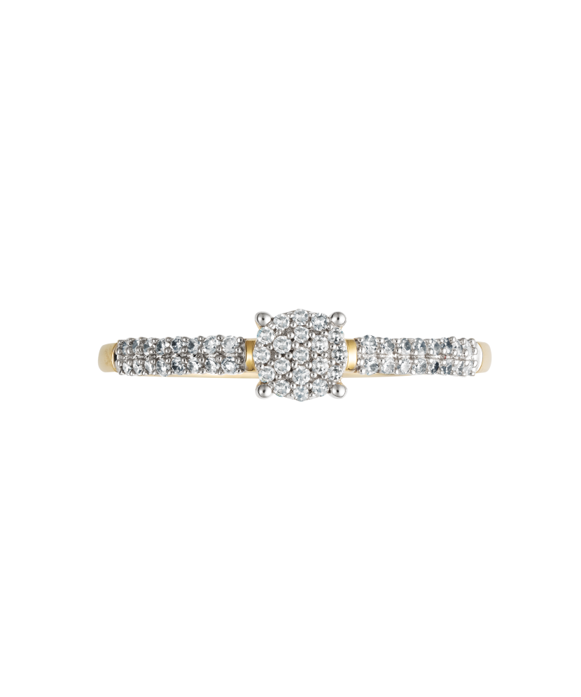 Yellow Gold ring with diamonds