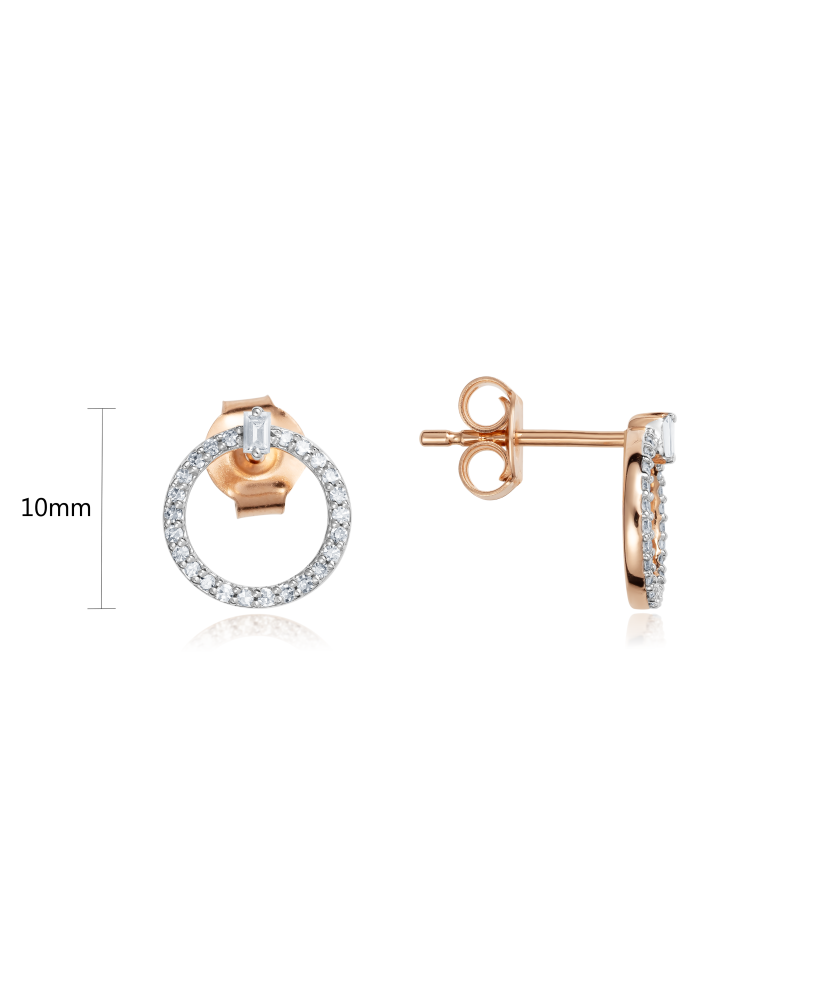 Золотые серьги с алмазами Золотые серьги с алмазами