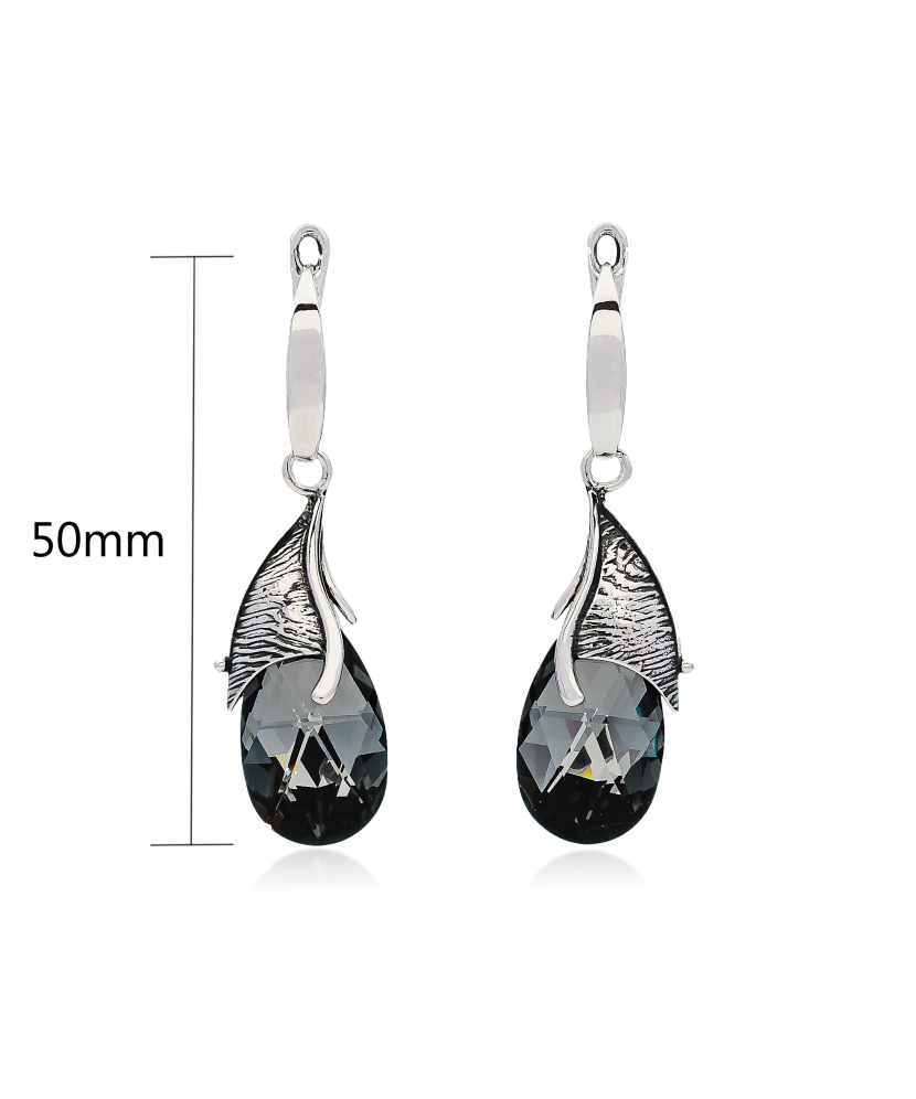 Sterling silver earrings with crystal Sterling silver earrings with crystal