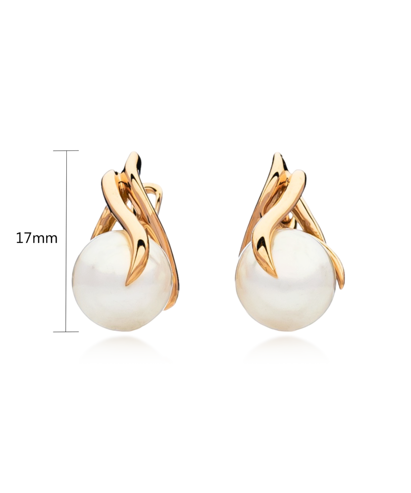 Gold earrings with pearls Gold earrings with pearls