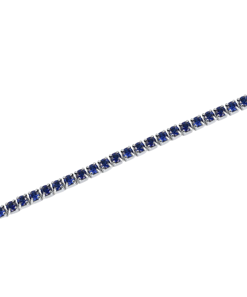 Sterling Silver bracelet with nano sapphires
