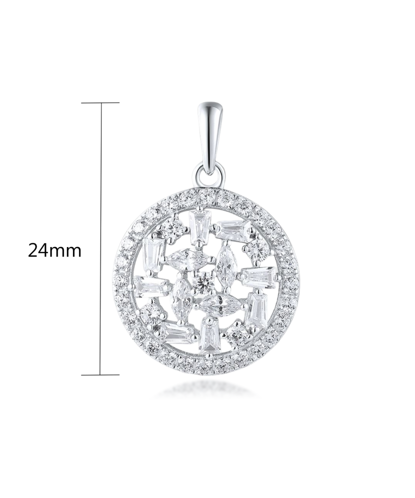 Sterling silver pendant with zircons Sterling silver pendant with zircons