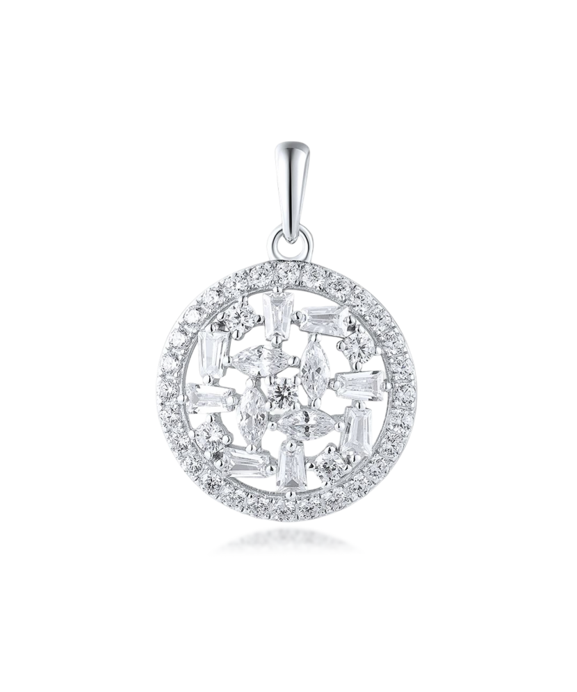 Sterling silver pendant with zircons Sterling silver pendant with zircons