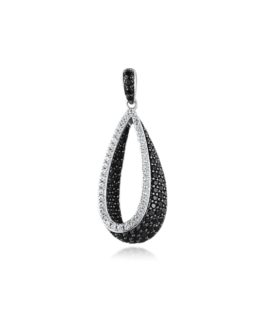 Sterling Silver pendant with spinels and zircons
