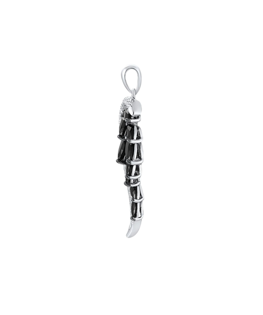 Sterling Silver pendant with spinels and zircons