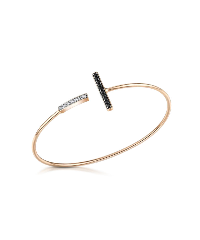 Gold bracelet with sapphires