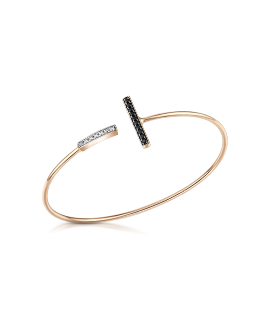 Gold bracelet with sapphires