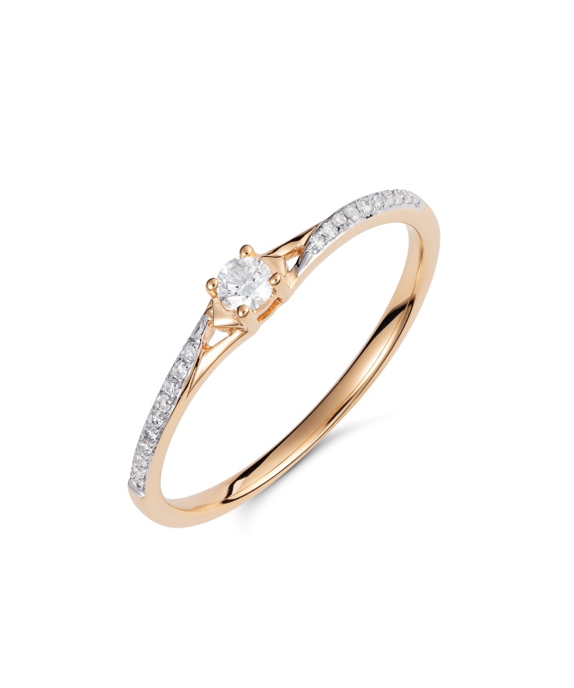 Gold ring with diamonds Gold ring with diamonds