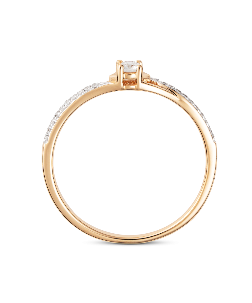 Gold ring with diamonds Gold ring with diamonds
