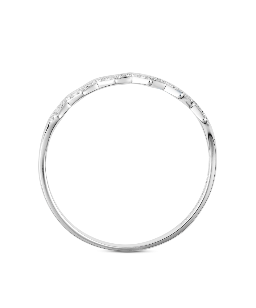 White gold ring with diamonds