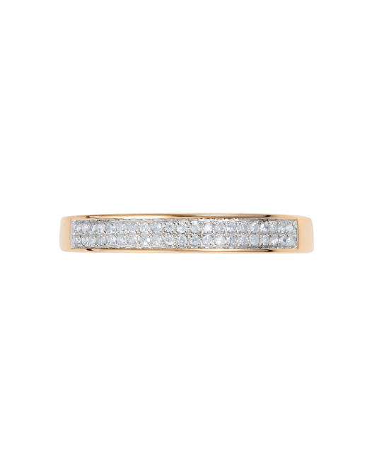 Gold ring with diamonds