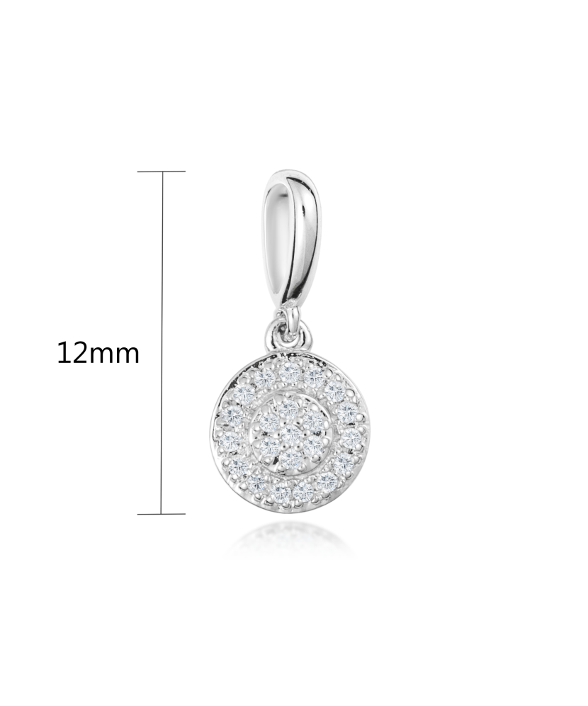 White gold pendant with diamonds