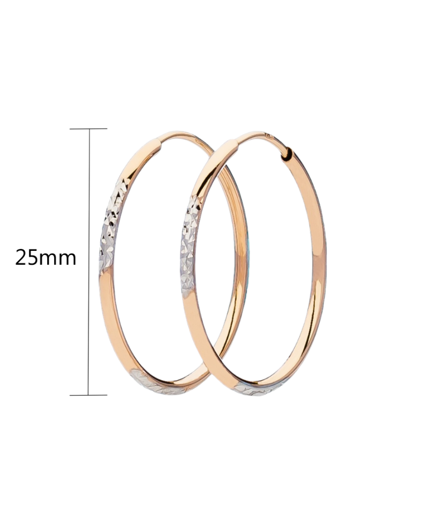 Gold hoop earrings 25mm Gold hoop earrings 25mm