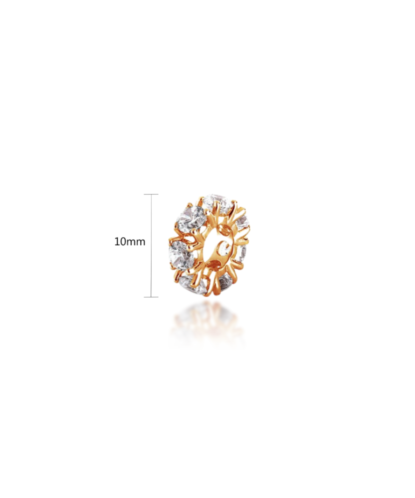 Золотой подвеска с цирконами Золотой подвеска с цирконами