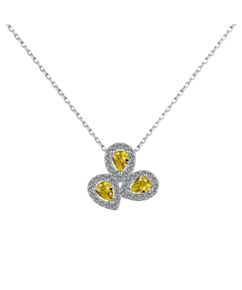 Sidabrinė Grandinėlė Su Cirkonio Pakabuku