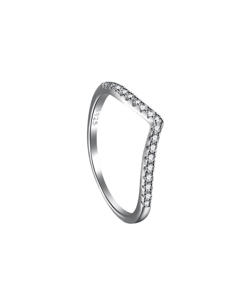 Sterling silver ring with zircons Sterling silver ring with zircons