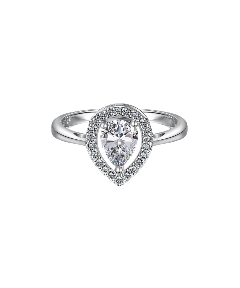 Sterling silver ring with zircons Sterling silver ring with zircons