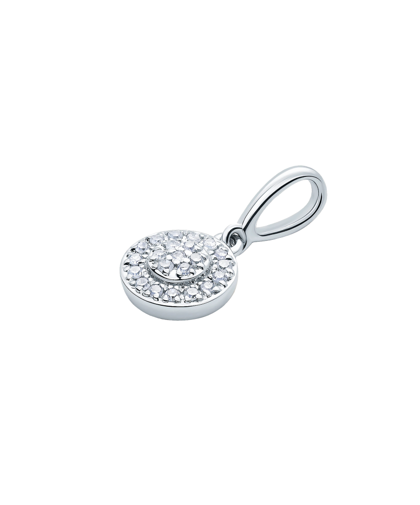 White gold pendant with diamonds