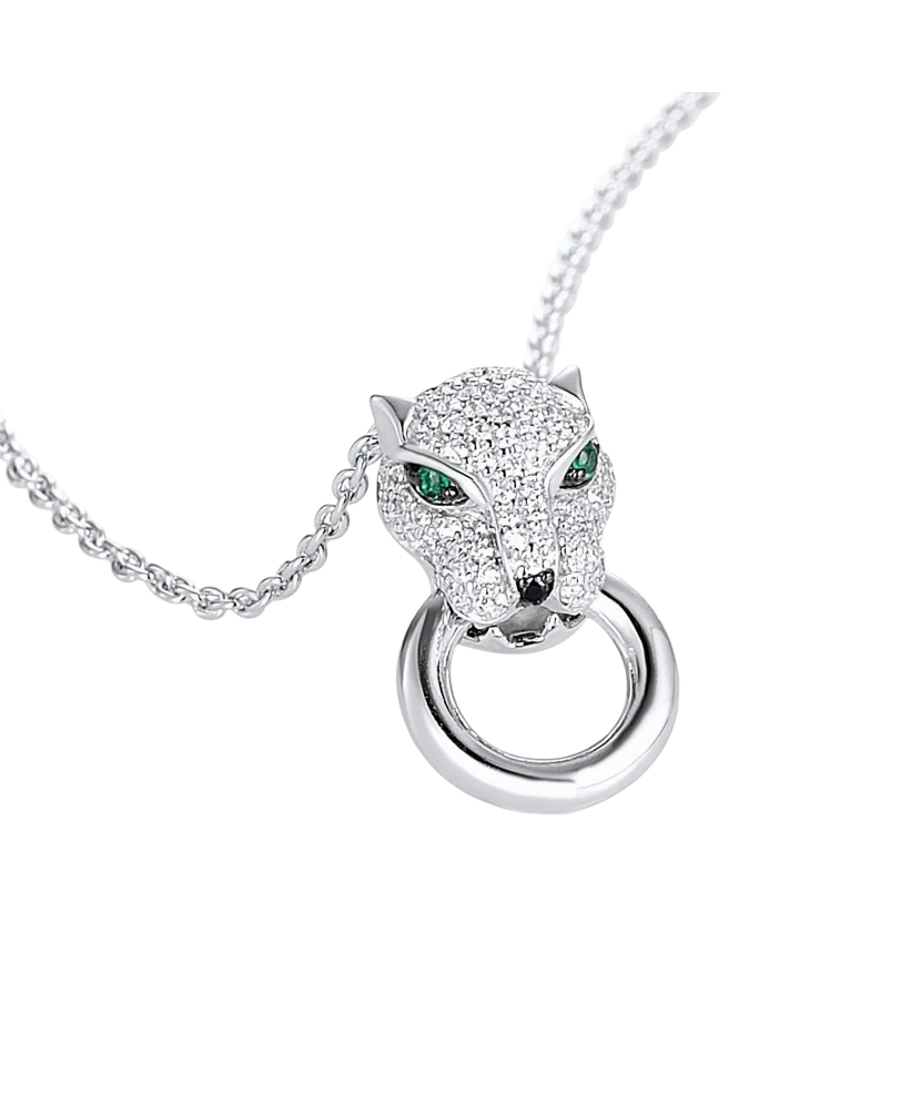 Sterling Silver pendant with spinels and zircons