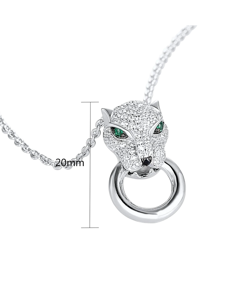 Sterling Silver pendant with spinels and zircons