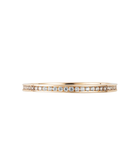 Gold ring with zircons