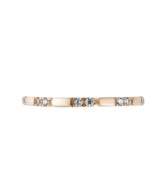 Gold ring with zircons