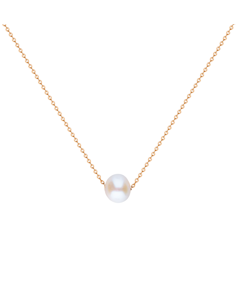Gold chain with pearl pendant