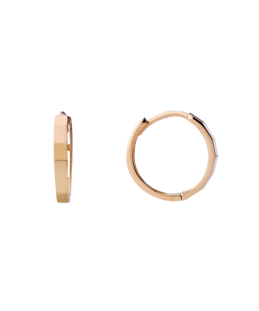 Gold hoop earrings