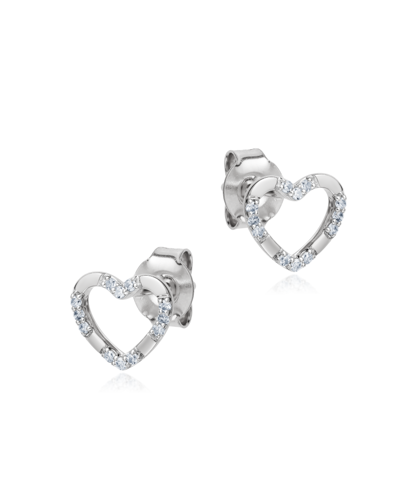 Серьги из белого золота с бриллиантами Серьги из белого золота с бриллиантами