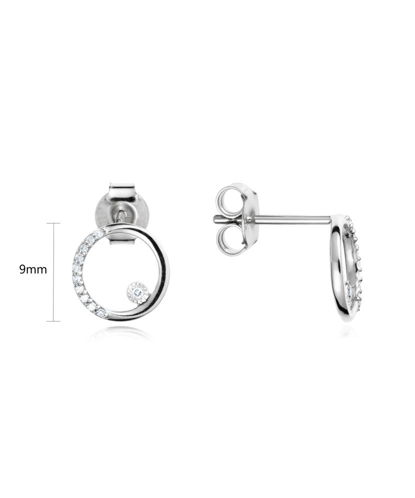 White gold earrings with diamonds White gold earrings with diamonds