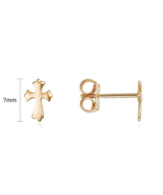 Gold earrings