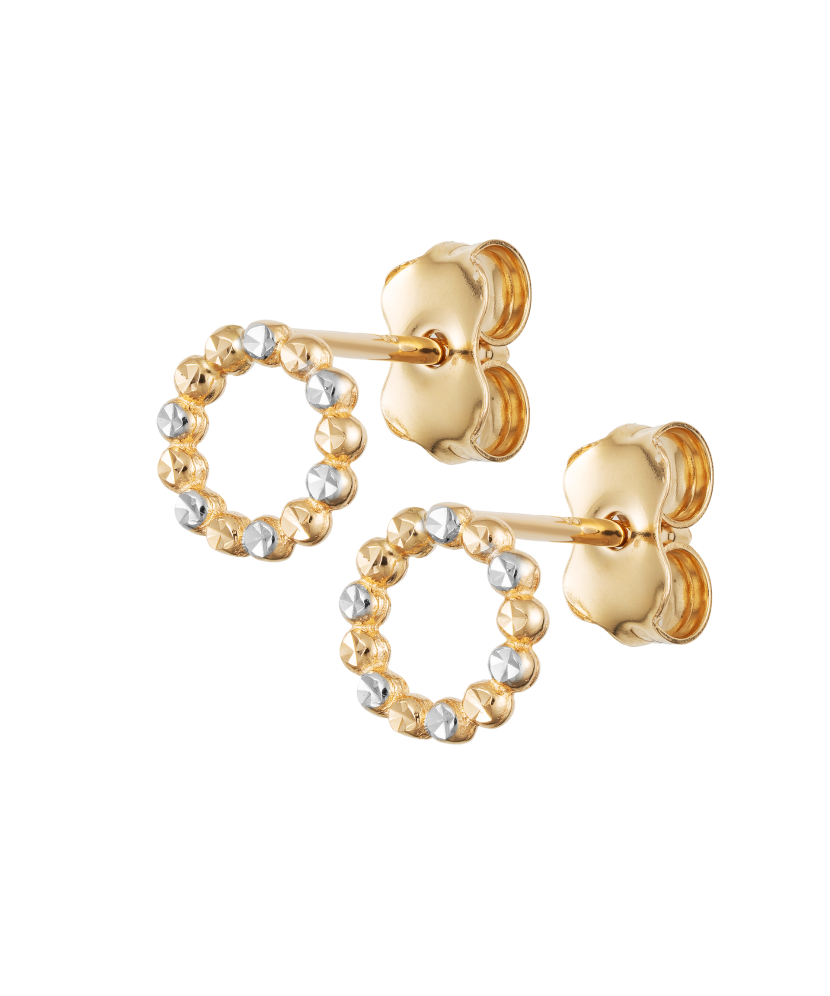 Золотые серьги 6mm