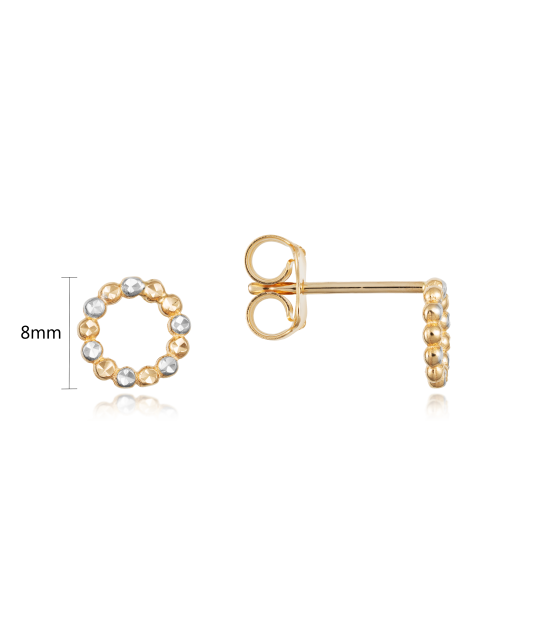 Золотые серьги 8mm