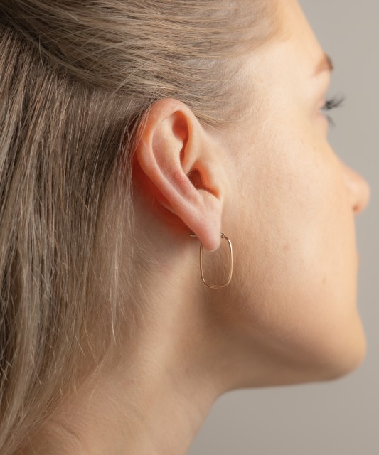 Gold earrings