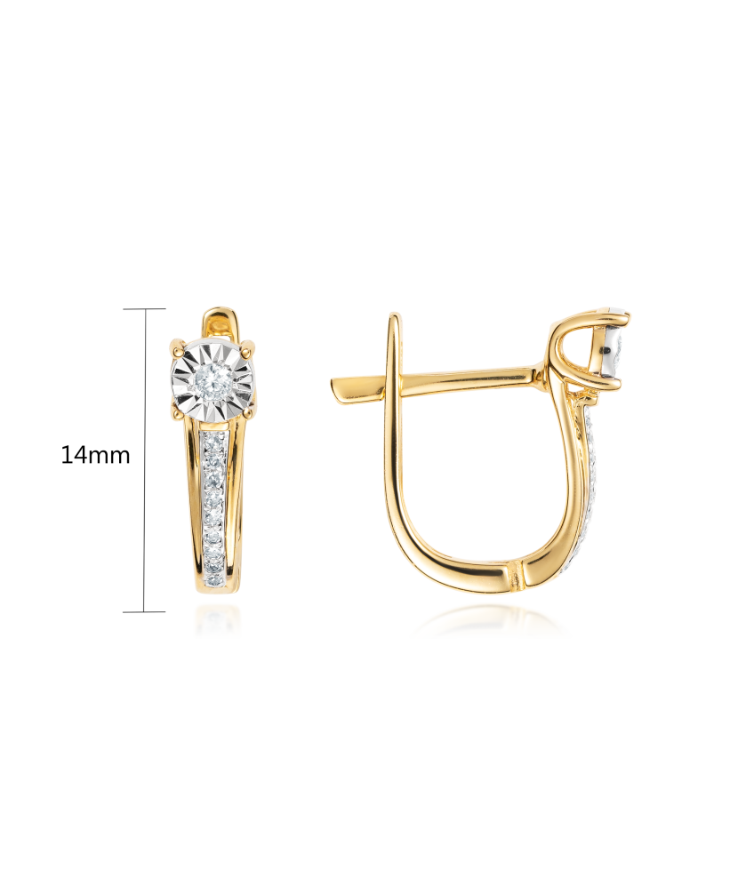 Серьги из золота с бриллиантами