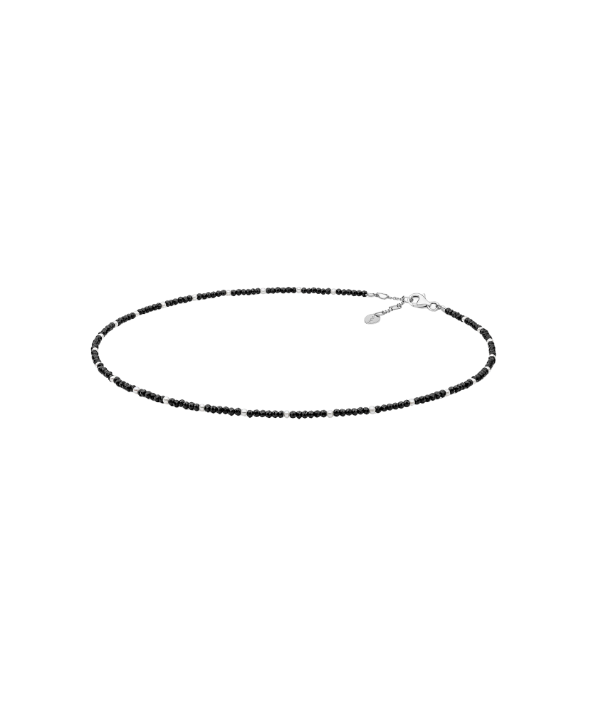 Necklaces with spinels and pearl