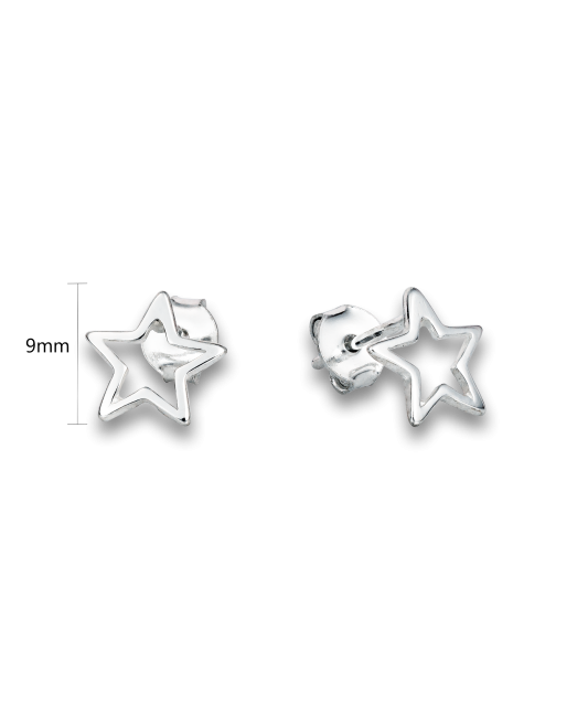 Sterling silver earrings "star"
